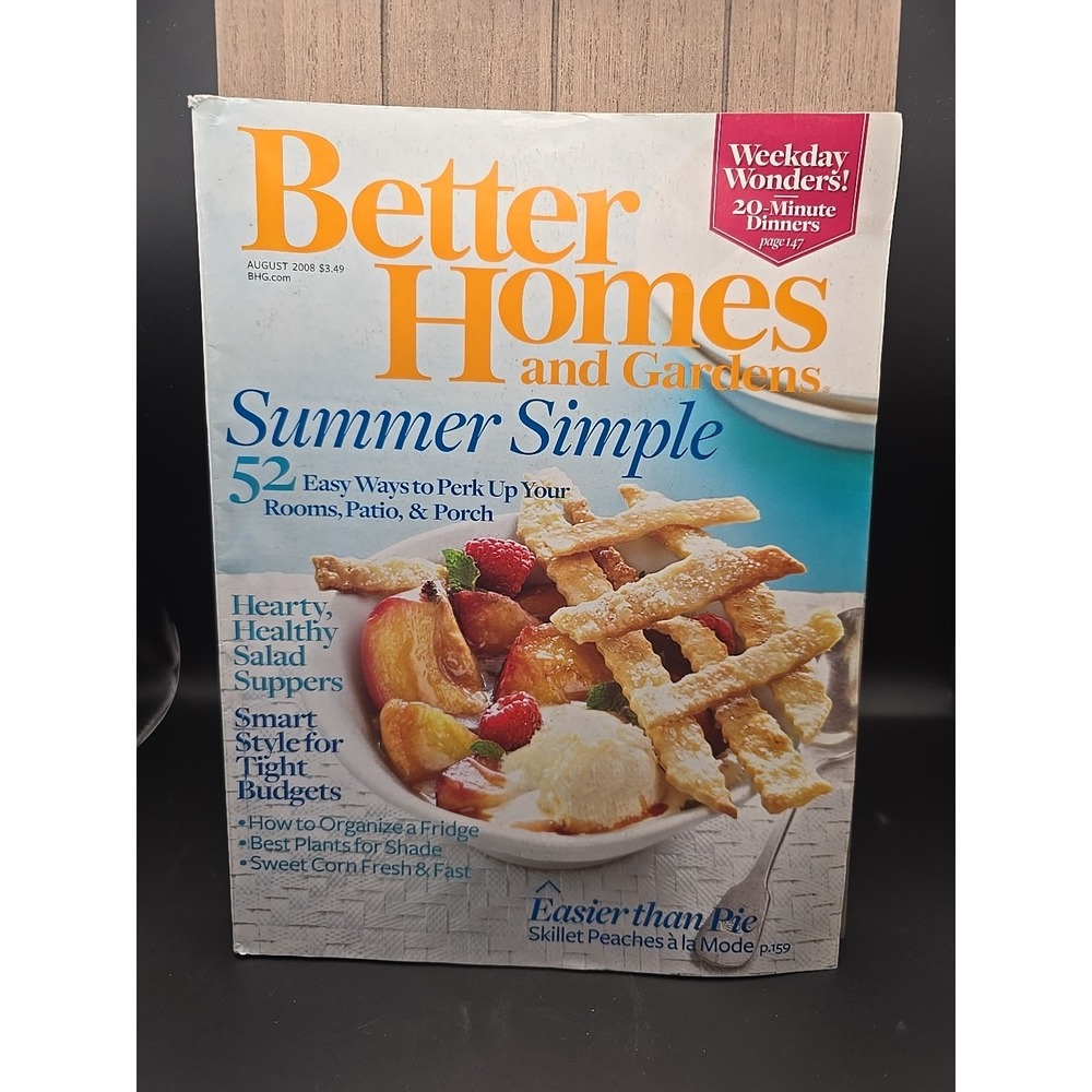 Better Homes & Gardens Magazine - August 2008 Summer Simple